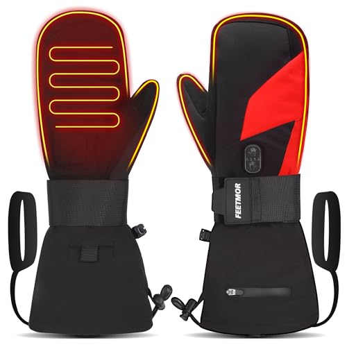 FEETMOR Heated Mittens Dual-Heated