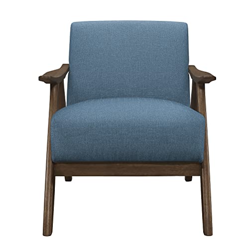 Lexicon Elle Accent Chair, For Relaxing, Arm Rest, Wood, Blue #TOP3