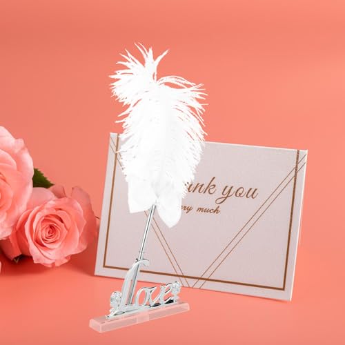 Bolígrafo para bodas con base de hierro para mesa de firmas 7