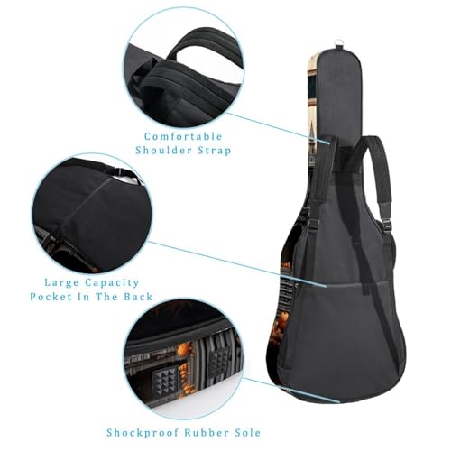 Sacs pour guitare basse en tissu Oxford robuste avec finitions soignées