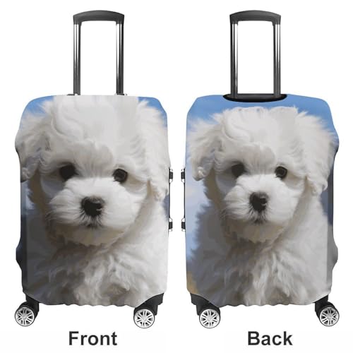 Housse de protection lavable anti-rayures pour valise motif chien
