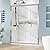 DELAVIN 60" W x 75" H Semi-Frameless Double Sliding Shower Door, Shower Glass Door with SGCC Clear Tempered Glass, Water Repellent Sliding Shower Door with Magnetic Seal Strip