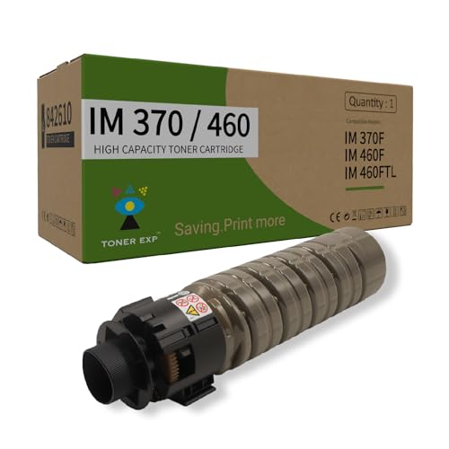 Image of Toner Exp Toner Cartridge for Ricoh IM 370F, 460F, 460FTL Printers, Compatible with 842610. Prints up to 13,500 pages.