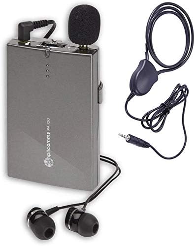 Amplicomms PA100 Portable Amplified Personal Listener - Neck Loop System