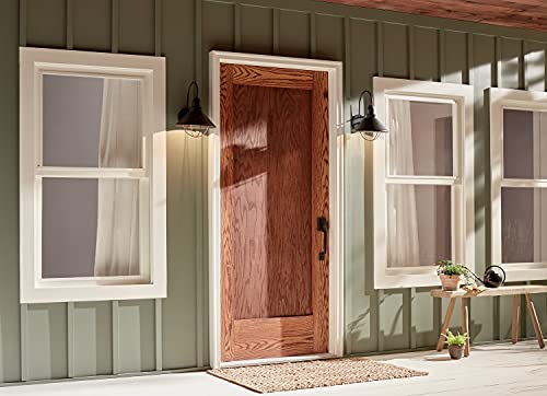 Kichler 9023Bk, Seaside Aluminum Outdoor Wall Sconce Lighting, 60 Watts, Black (Painted),14.25" Height #TOP2