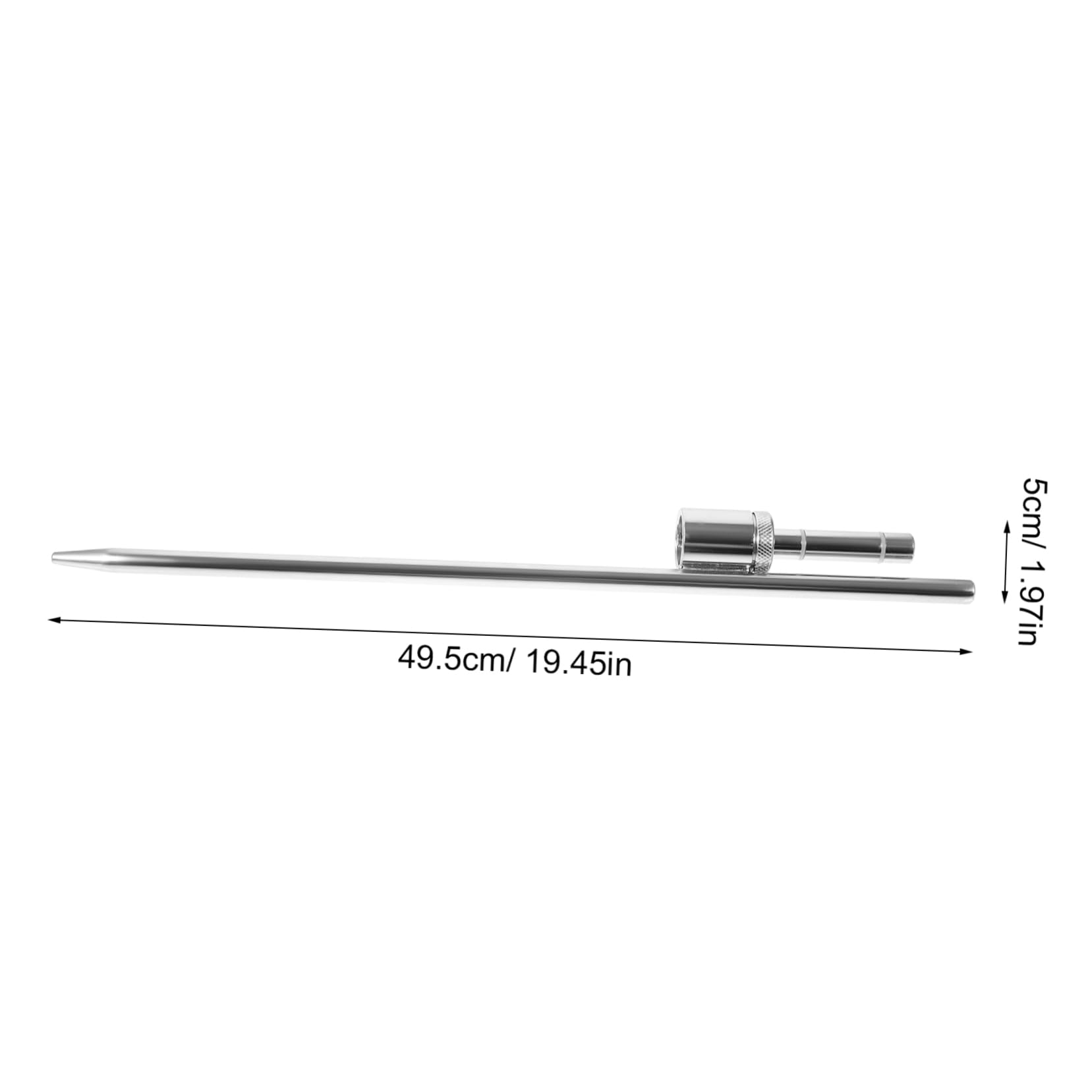 Picchetto In Metallo Per Asta Portabandiera Da Esterno - Supporto A 2 Rebbi Con Punta Triangolare - Adatto Per Ombrelloni, Luci Da Giardino, Mangiatoie E Canna Da Pesca (Diametro 1,5 Cm) - 4
