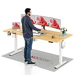 SANODESK 200 * 80 Electric Standing Desk Height Adjustable Standing Desk With Cable Management and Under Desk Storage Adjustable Desk 4-Memory Smart Pannel With Hooks&Cupholder for Home& Office