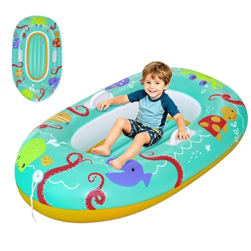 Jouet piscine flottant et bateau gonflable enfant pour s'amuser à la mer