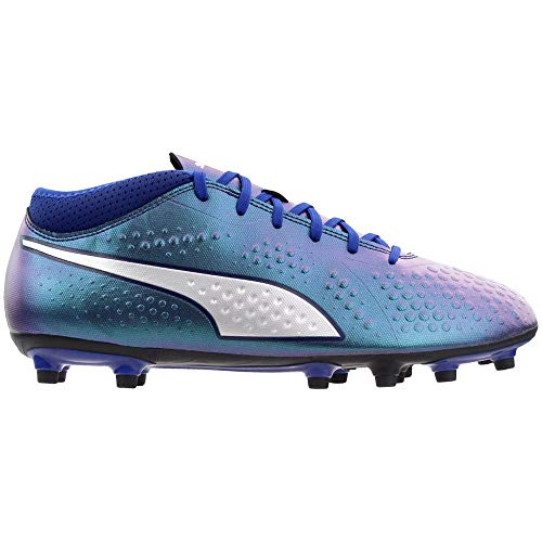 PUMA Puma Men's One 4 SYN Firm Ground Soccer-Shoe, Sodalite Blue Silver-Peacoat, 13 M US
