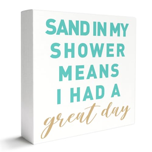 Banlai Beach Decor Wooden Box Sign, Room Home Bedroom Bathroom