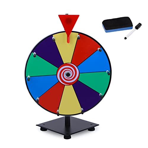 Snurrhjul för priser med stativ snurrhjul för priser 10 slot pris roulette med stativmarkör och torr ERAS (12 tum)