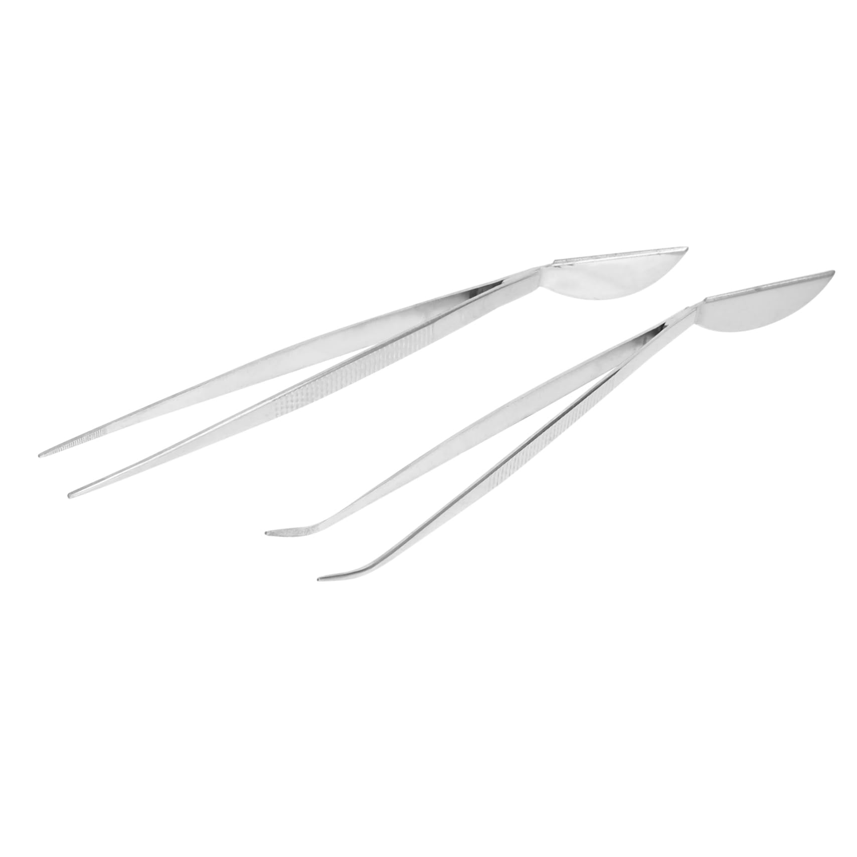 Milisten 2pcs Stainless Steel Bonsai Tweezers Ergonomic Gardening Tool for Loosening and Plant Care for Beginners and Bonsai Lovers