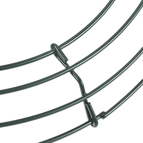 2 Pack Metal Wreath Frame Round Green Metal Diy Floral Crafts Wire Wreath Form For Christmas Wedding Holidays Valentines Garden Home Party Decorations (12 Inch + 14 Inch) #TOP2