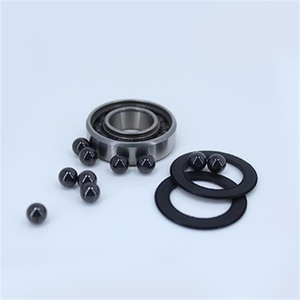 DUKUTS R10 Hybrid Ceramic Bearing 15.875 * 34.925 * 8.731 mm (1 PC) Industry Motor Spindle R10HC Hybrids Si3N4 Ball Bearings 3NC R10RS