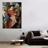 Impressions sur toile Peter Paul Rubens 《 Descente de la croix I 》 Art sur toile Peinture à l'huile Oeuvre d'art décorative Image murale Décoration d'intérieur 30 x 50 cm sans cadre