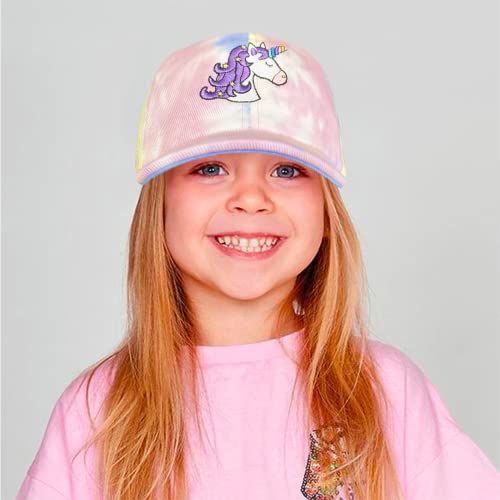 Accsa Girls Baseball Hat Summer Kids Trucker Hat Tie-Dye Unicorn Hats For Girls Adjustable Snapback thumb #1