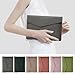 KeHowy Laptoptasche Hülle für 11/11.6/12/13/13.3/14 Zoll LaptopHülle Laptop Sleeve, PU Leder Laptoptasche für MacBook/HP/Dell/Acer/Lenovo... Surface Laptop Notebook - Grau