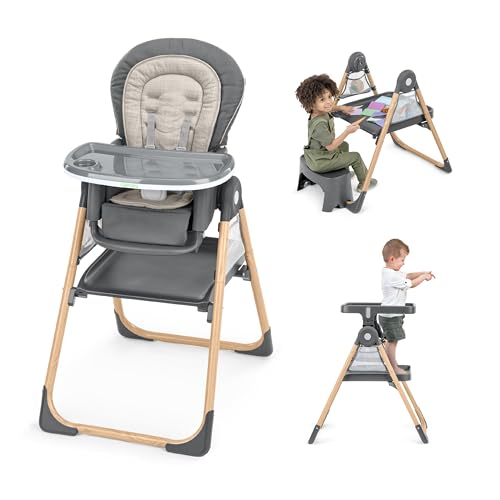 10 Best High Chair for Cerebral Palsy: Top Supportive and Adjustable Picks 3 Ingenuity Proper Positioner Create Up Baby High Chair, 9 Modes of Use, Toddler Tower, Table and Chair, Foldable, Adjustable Footrest, 90 Degree Posture Aids Digestion, Ages 0-5 Years - Wesley