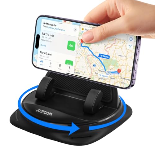 Azonelife Support de Téléphone Voiture Rotation à 360 degrés, Tableau de Bord Socles téléphone Portable Automobile Antidérapant Silicone Car Phone Mount pour Smartphones de 4 à 7 inch