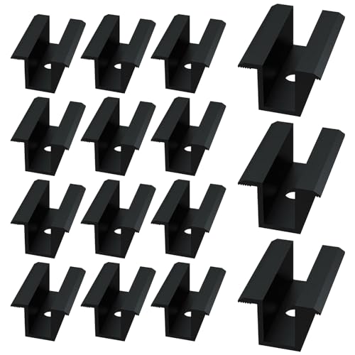 15x Aluminium Mittelklemme,Photovoltaik Randklemme Für Modulhöhe 25 bis 45 mm,Photovoltaik Montageschiene Zubehör,Solarmodule Halterung Klemmen,Solarmodul Klemme Für Solarpanel