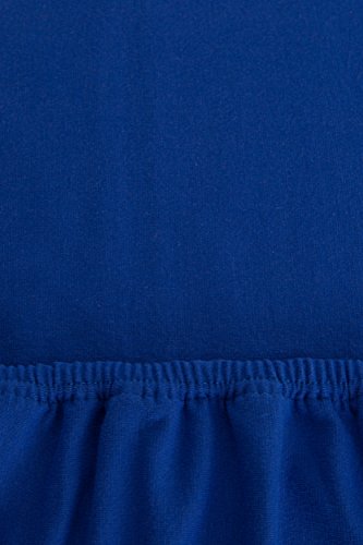 r-up Beste Spannbettlaken Doppelpack 140x200-160x220 bis 35cm Höhe viele Farben 95% Baumwolle / 5% Elastan 230g/m² Oeko-Tex stressfrei auch für hohe Matratzen (Royalblau)