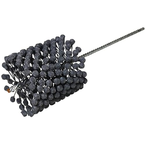 Weiler 34296 CrossFlex Heavy Duty Bore Brush 6 Diameter 240SC Grit, Orange