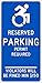 12X24" .04 AL BLU/WHT CT Handicap PERM REQ Sign