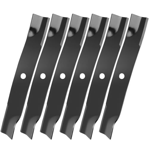 IDEASURE TCU15881 High Lift Blades for 60 Deck M128485 Mower Blades Compatible with John Dee-re 737 757 797 997 Lawn Mower Replaces M131958 M144196 M163983 6 Pack