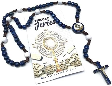 Terço de Jericó em Madeira com Folheto