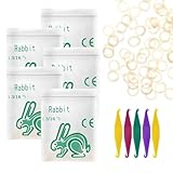 500 Pack Orthodontic Elastic Rubber Bands with Elastics Placers, 4.5 Oz, 3/16" Size - Gap Teeth Bands Great for Crooked Teeth, Tooth Gaps, Hairbands, Dog Pony Tails, Braids and Dreadlocks