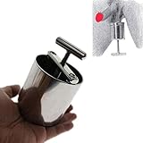 ステンレススチール睾丸リング 男性のために陰嚢男性ボールストレッチャー陰嚢とレンチとスクリューsm睾丸重量 Gapless