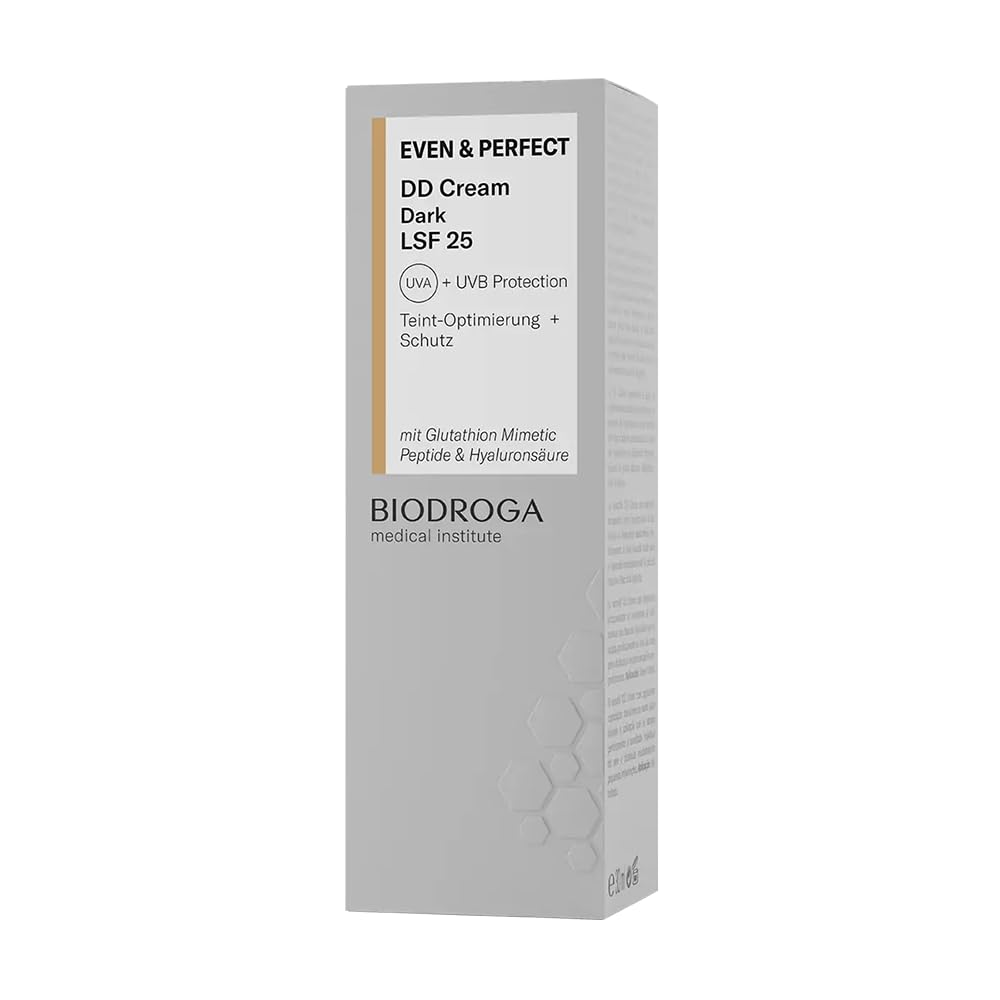 BIODROGA Medical Institute - Even & Perfect DD Cream Dark SPF 25 30 ml - Face Cream, Complexion Optimisation, UV Protection, Concealing Imperfections, Care Cream, Paraben-Free, Silicone-Free