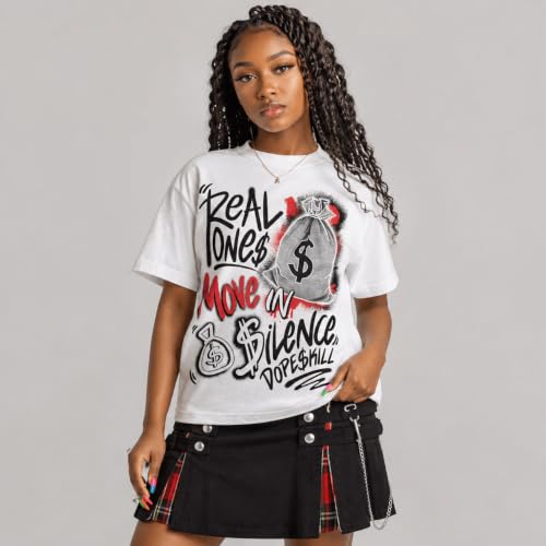 Image of DopeSkill Graphic Tee Streetwear Hip Hop Hypebeast Unisex T-Shirt Sneaker Colour Matching Shirts Inspired Motivation Quotes