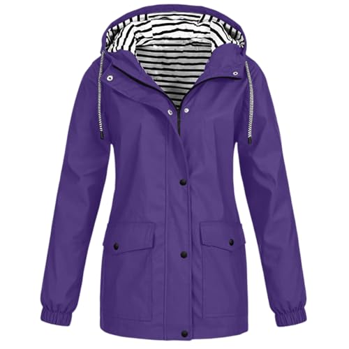 Chaqueta impermeable mujer cortavientos y ligera para deportes al aire libre