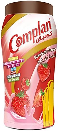 Complan Nutrition and Health Drink Strawberry 400g for kids, Packed with power of 100% Milk Protein and contains 23 Vital Nutrients