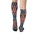 FekiLoot Dark Striped Pattern Compression Socks Cozy Soft Support Socks Fashion Breathable Knee High Tube Socks for Adult