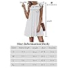 KIRUNDO Sun Dresses for Women 2023 Casual White Graduation Dress Sleeveless Ruffle Sleeve Beach Vacation Dress Round Neck Loose Flowy Pleated Mini Babydoll Dress, White, Small