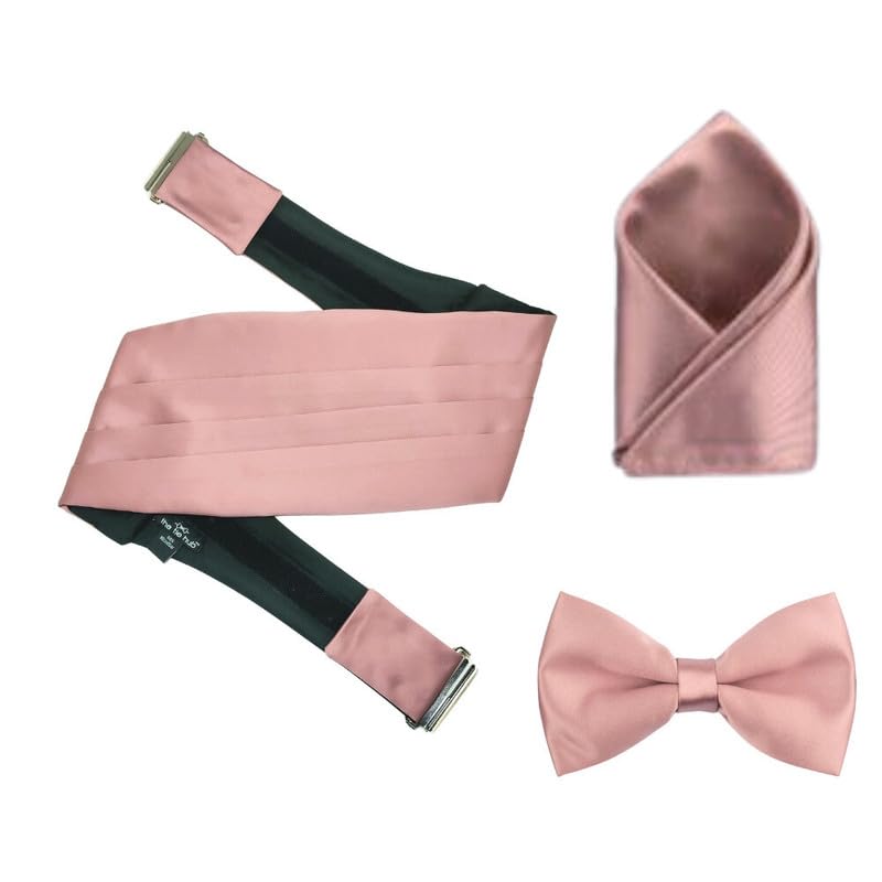 the tie hub Microfiber Cummerbund and Bow Tie Set for Men-picture-31