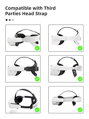 Niuvr Battery Pack For Quest 2 Headset, Lightweight Extended Power Bank-4000Mah,Compatible With Quest 2 Elite Strap Accessories, Portable Fast Charging Power For Extra 2.0 Hours Game Time #TOP2