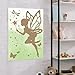 Poen Pin the Star Wand On the Fairy Game fairy birthday party decorations Angel Butterfly Poster with 5 Stickers Birthday Themed Party Favors Supplies Fun Activity Party Decorations Wall Decor