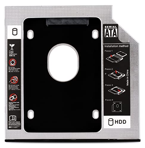 Adaptador Caddy HD SSD Sata 9.5mm Case para Gaveta de CD/DVD Notebook