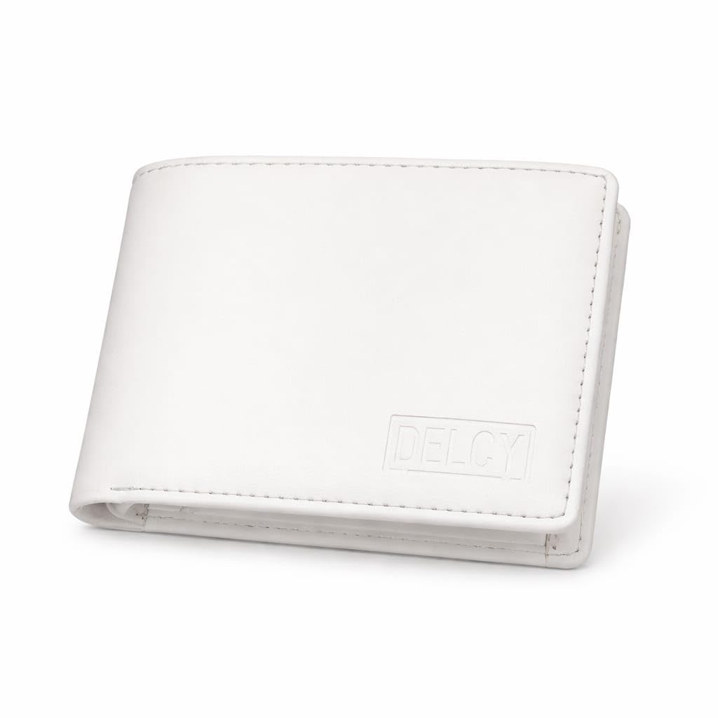Men's Artifical Leather Wallet (Black) (White)-image-42