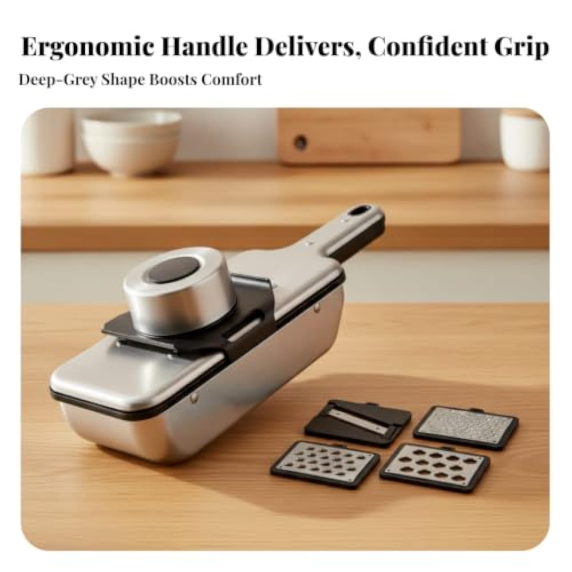 Handheld Vegetable Cutter with Interchangeable Blades