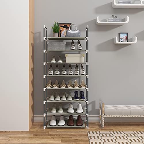 eSituro 8 Tiers Shoe Rack Tall Shoe Racks Shelves Standing Storage Organizer for 40 Pairs Shoes