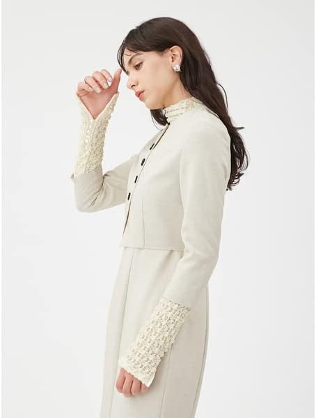 Amazon | [フレイ アイディー] ダブルクロスクロップドジャケット