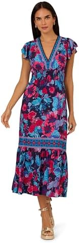 Adrianna Papell Printed Midi Dress