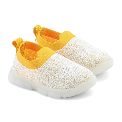 Image of ASIAN Sparkle-01 Kids LED Shoes for Boys & Girls with Soft Knit Material | Lightweight and Easy Slip-On Fit