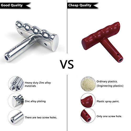 Sukemichi Heavy Metal Zinc Alloy T Handle Gear Shift Knob For 2012-2017 Jeep Wrangler Jk Dodge Charger Challenger Compass Ram, 1.1 Pounds #TOP3