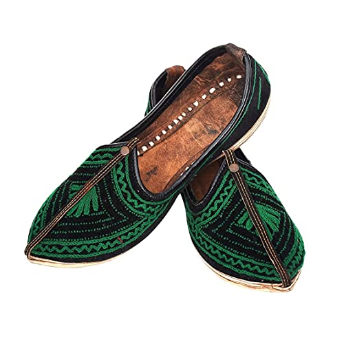 Salasar SMJ Jodhpuri Leather Jutti for Mens/Boy (Green, Numeric_7) (B09BJLC3PV) Amazon Price History, Amazon Price Tracker