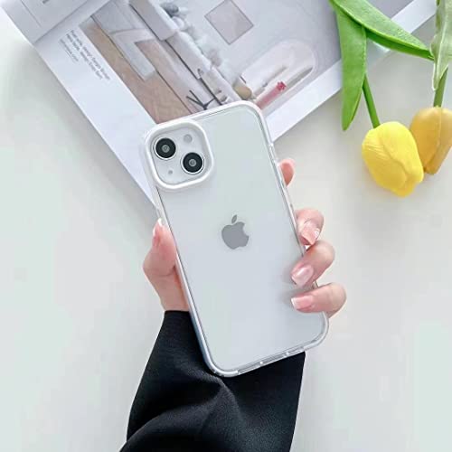 Coque silicone iPhone 13 anti rayure et protection objectif blanche